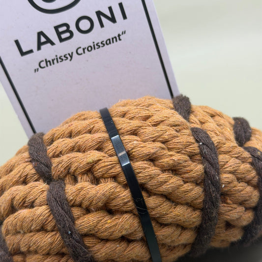 LABONI Chrissy Croissant – Touwspeelgoed in Croissantvorm – Bruin