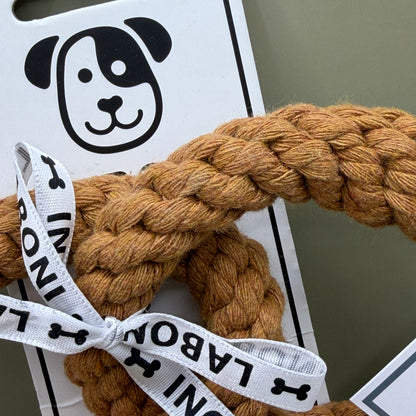 LABONI Britta Brezel – Katoenen Touwspeelgoed in Pretzelvorm – Groot