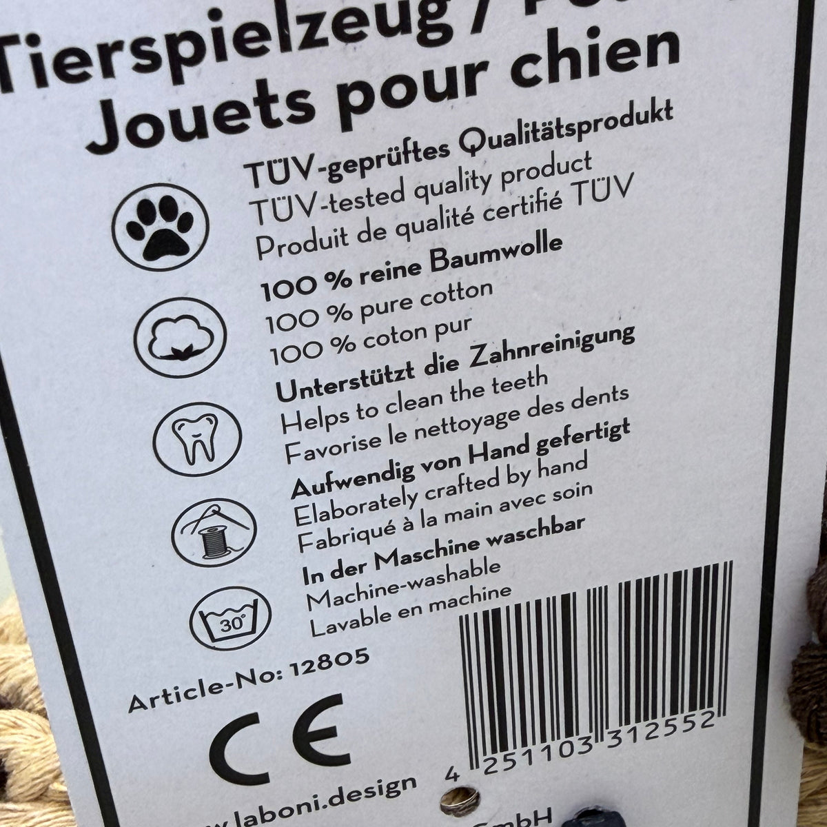 LABONI Doggy Dog Jr. – Touwspeelgoed voor Honden