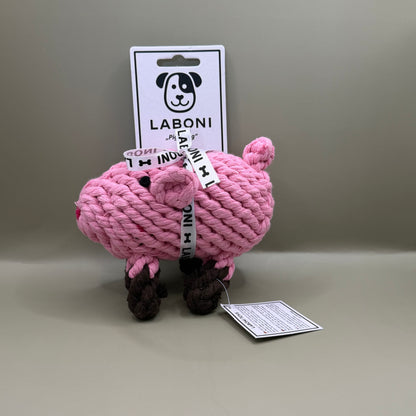 LABONI Piggy Pig – Touwspeelgoed voor Honden