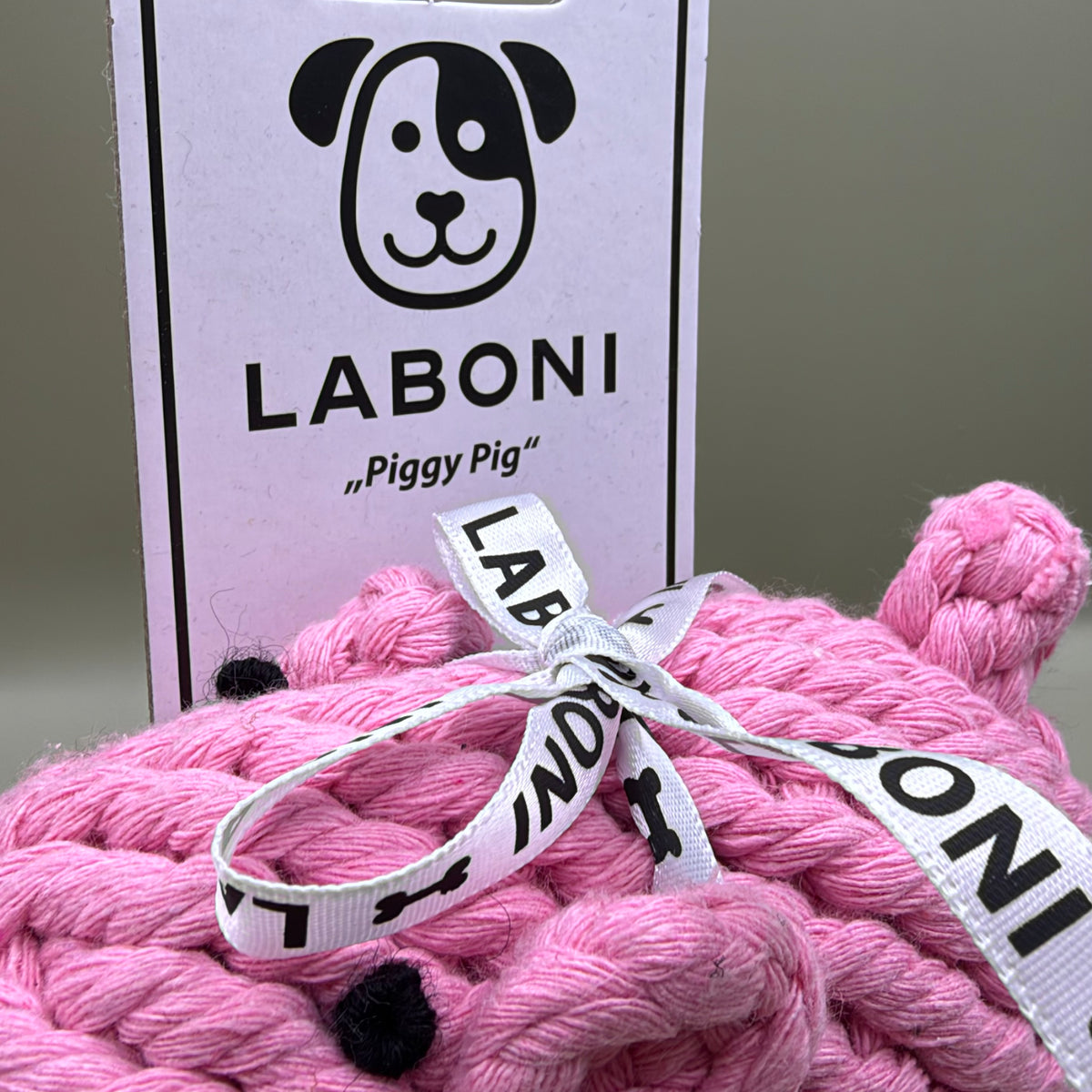 LABONI Piggy Pig – Touwspeelgoed voor Honden