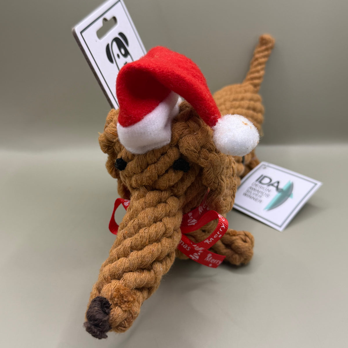 LABONI Santa Sausage – Kerstspeelgoed voor Honden
