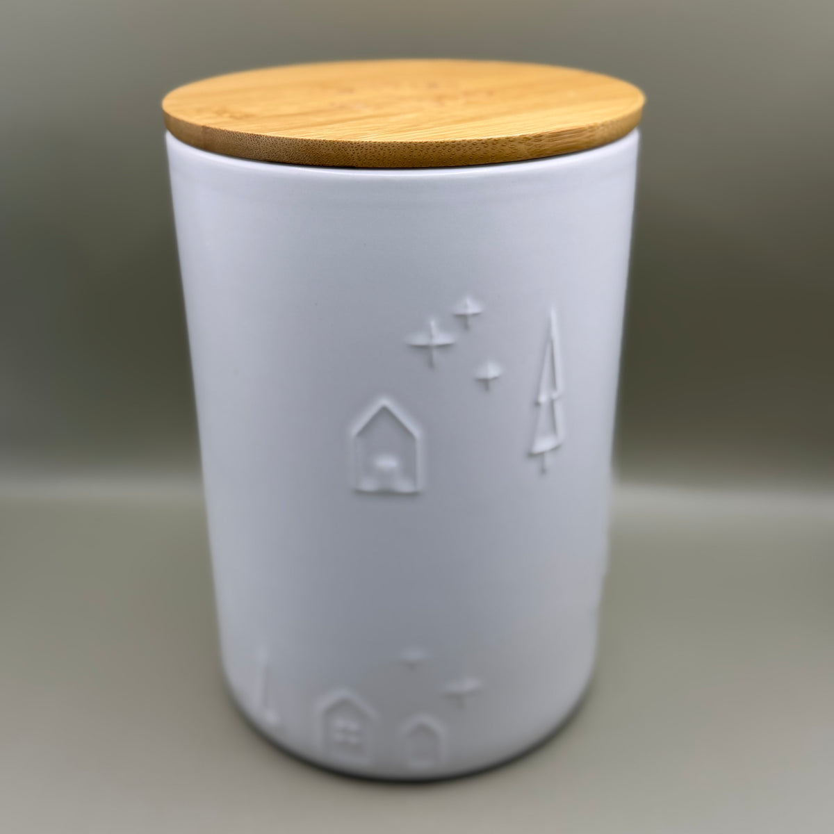 TRIXIE Snoeppot – Witte Keramische Voorraadpot met Houten Deksel
