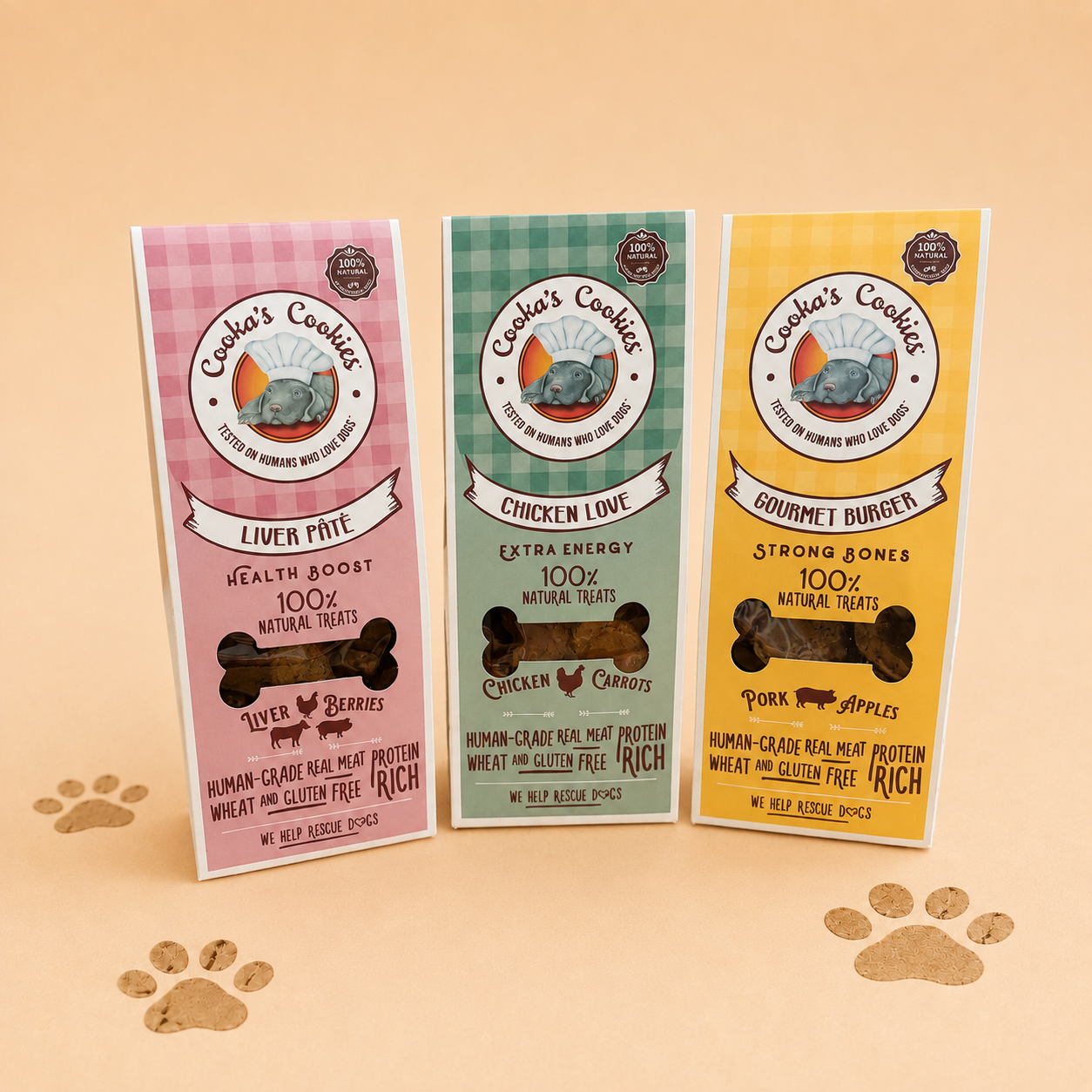 Cooka's Cookies Liver Paté – 100% Natuurlijke Hondensnacks