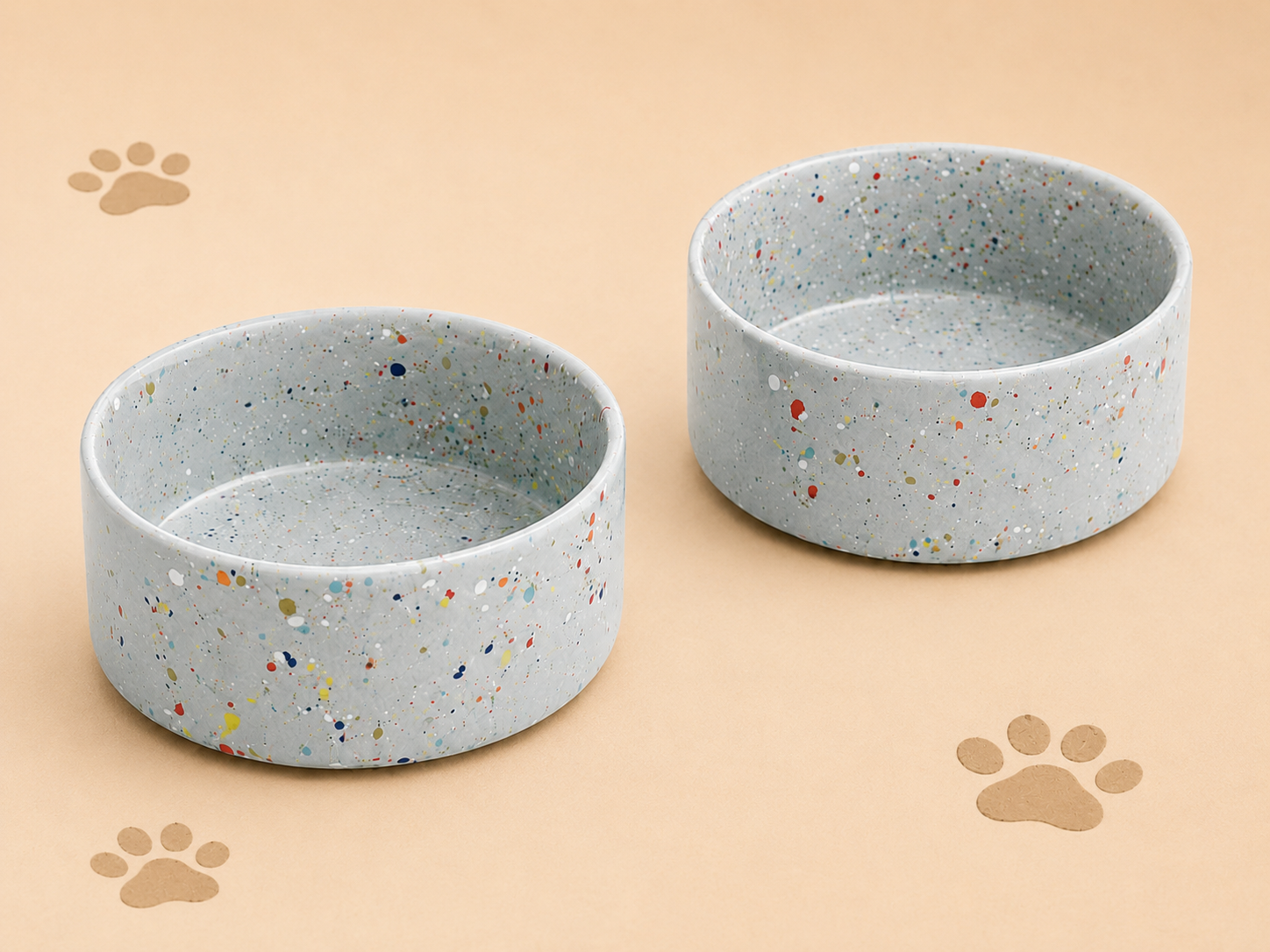 Luxe Voerbak Set – 2 Stuks Verschillende kleuren (17 cm)