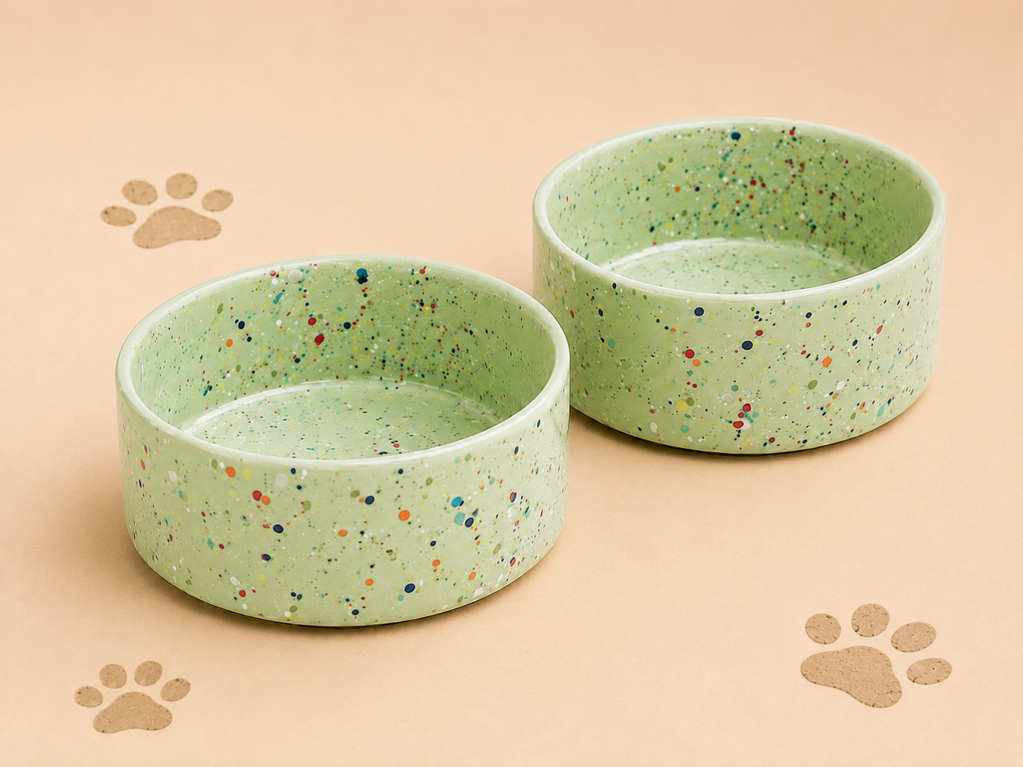 Luxe Voerbak Set – 2 Stuks Verschillende kleuren (17 cm)