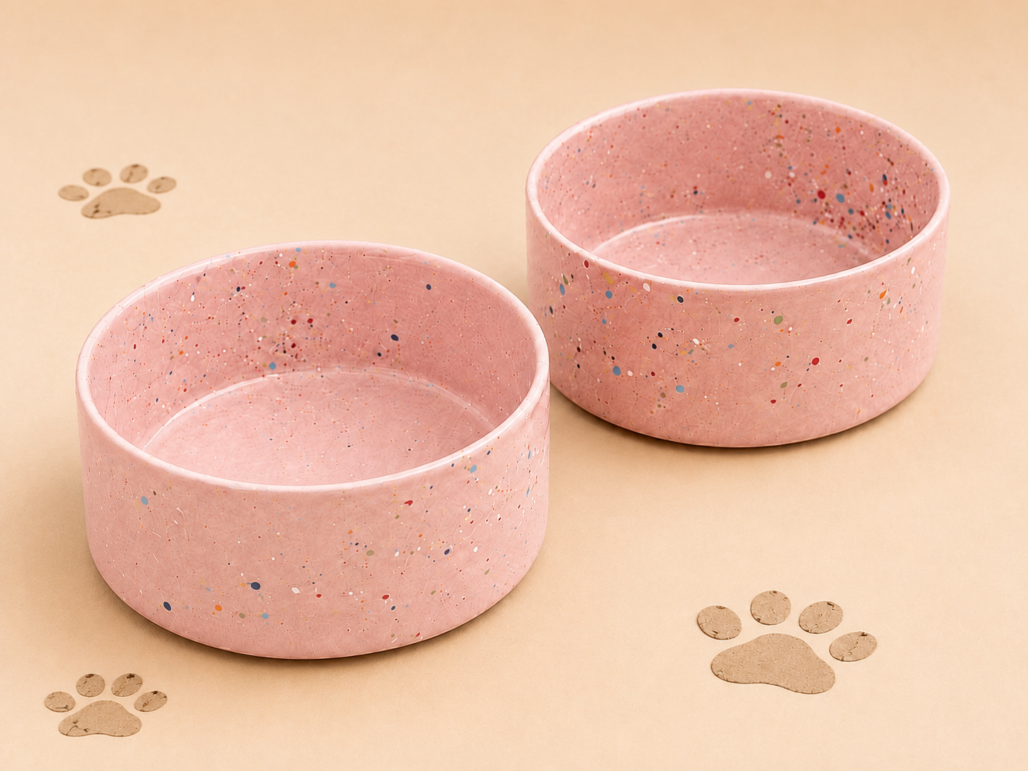 Luxe Voerbak Set – 2 Stuks Verschillende kleuren (17 cm)