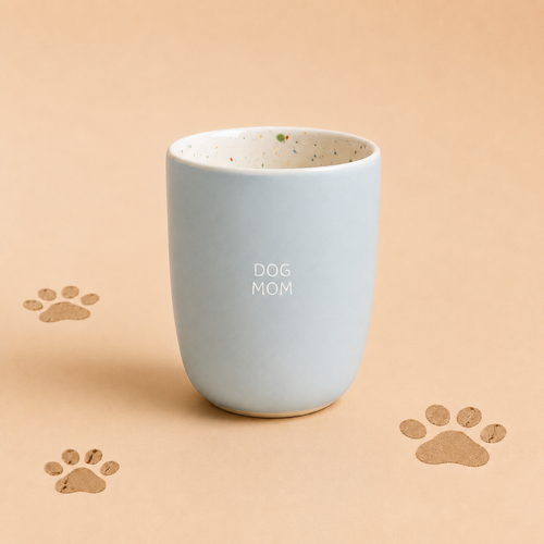 Dog Mom mok – Lichtblauw 220 ML