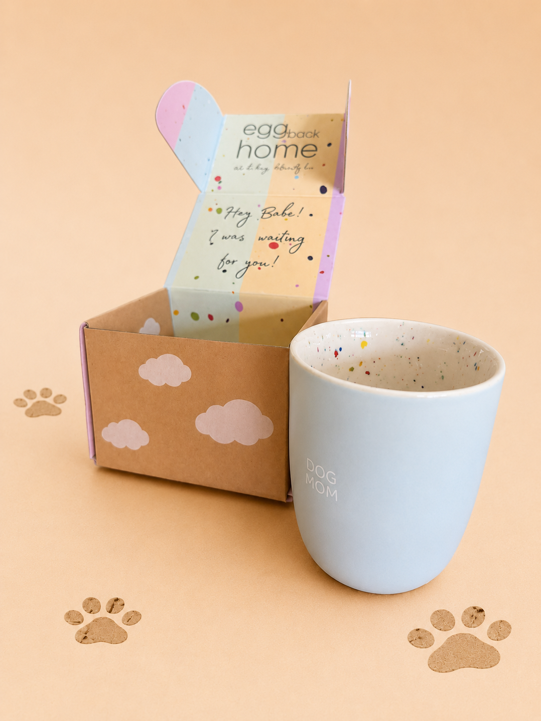 Dog Mom mok – Lichtblauw 220 ML