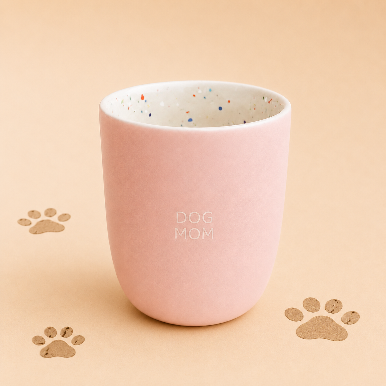 Dog Mom mok – Lichtroze 220 ML