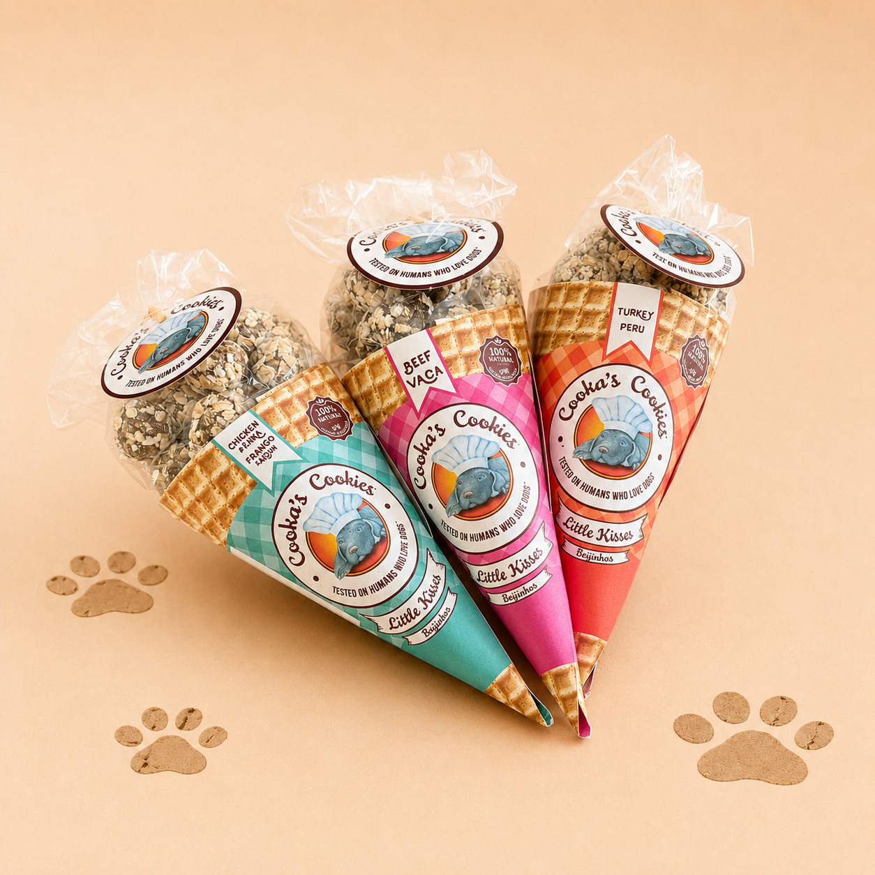 Cooka’s Cookies Little Kissers Beef Hondensnacks